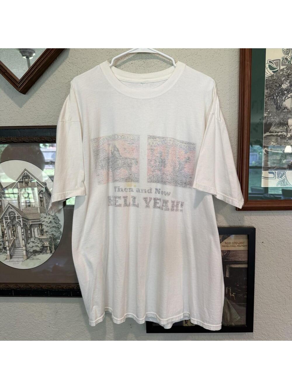 Vintage 00s Faded Molly Hatchet Then and Now World Tour Rock Band Shirt Size XL